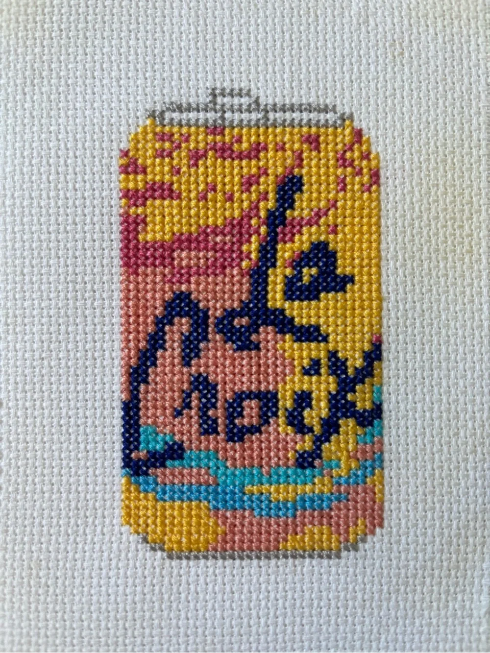 La Croix Pamplemousse Cross Stitch